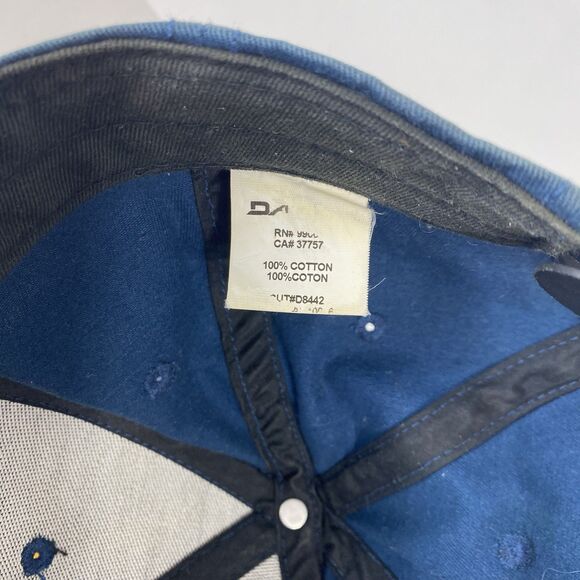 Dakine Adjustable Snapback Adult Hat Baseball Cap Patch Faded Navy Blue Red - Picture 9 of 9